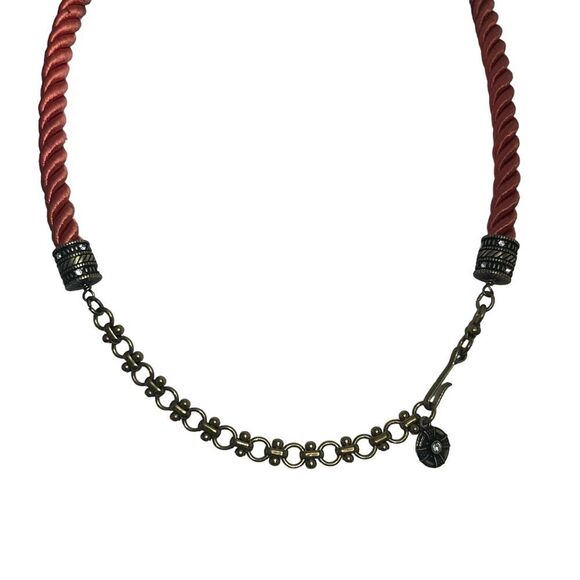 Heidi Daus Turquoise & Coral Enamel Statement Changeable Necklace - Picture 6 of 6